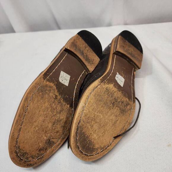 Red Tape Mens 10 Brown Leather Stitch Down Oxford Dress Shoes, Business Professi - Picture 12 of 12